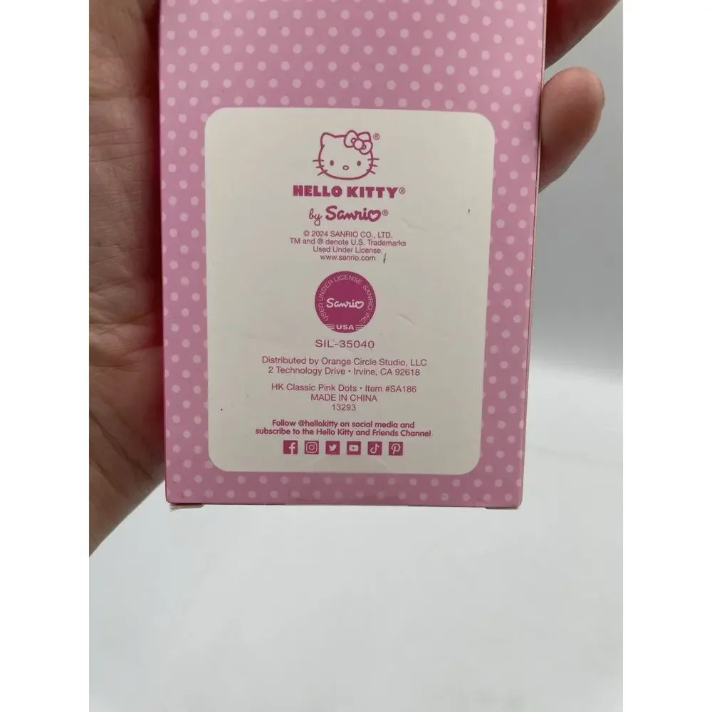 NIB 2024 Sanrio Hello Kitty Face 5 Gel Pens Pink Box Set Colored Ink Cute Kawaii